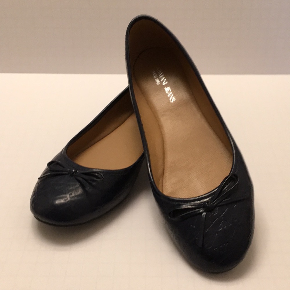 Armani Jeans navy ballerina flats